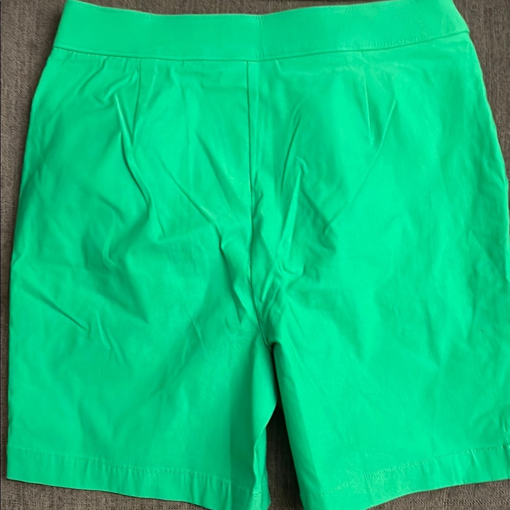 Rafaella Green Bermudas Cotton Blend Shorts Size 4 - Picture 3 of 3